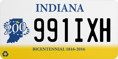 IN license plate 991IXH