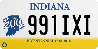 IN license plate 991IXI