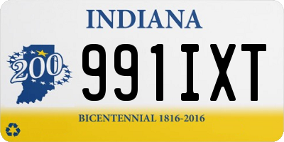 IN license plate 991IXT