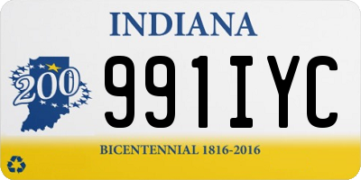 IN license plate 991IYC