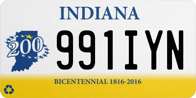 IN license plate 991IYN