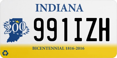 IN license plate 991IZH