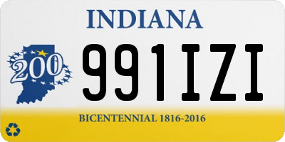 IN license plate 991IZI