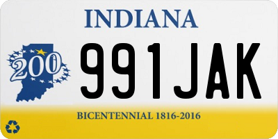 IN license plate 991JAK