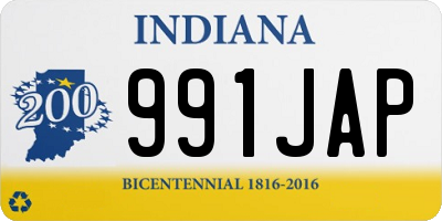 IN license plate 991JAP