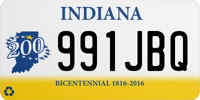 IN license plate 991JBQ
