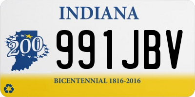 IN license plate 991JBV