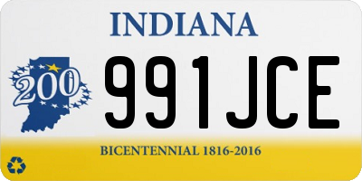 IN license plate 991JCE