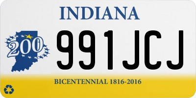 IN license plate 991JCJ