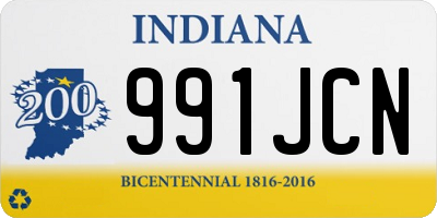 IN license plate 991JCN