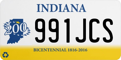 IN license plate 991JCS