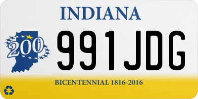 IN license plate 991JDG
