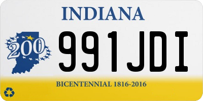 IN license plate 991JDI