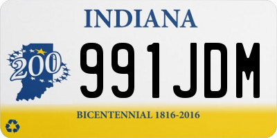 IN license plate 991JDM