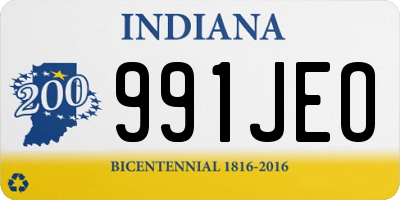 IN license plate 991JEO