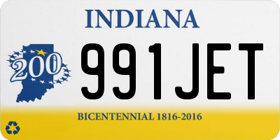 IN license plate 991JET