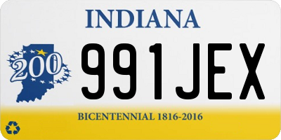 IN license plate 991JEX