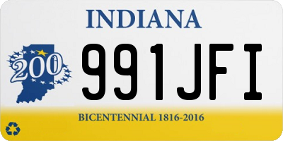 IN license plate 991JFI