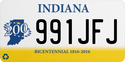 IN license plate 991JFJ