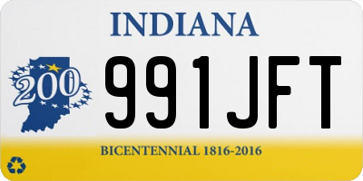 IN license plate 991JFT