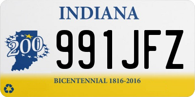 IN license plate 991JFZ