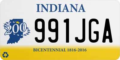 IN license plate 991JGA