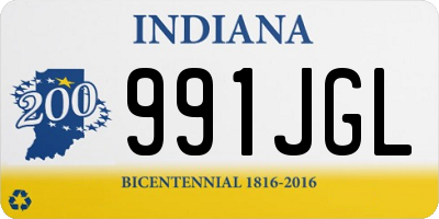 IN license plate 991JGL