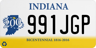 IN license plate 991JGP