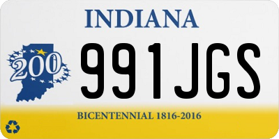 IN license plate 991JGS