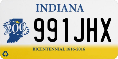 IN license plate 991JHX