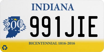 IN license plate 991JIE