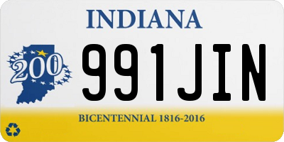 IN license plate 991JIN