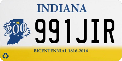 IN license plate 991JIR