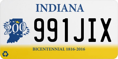 IN license plate 991JIX
