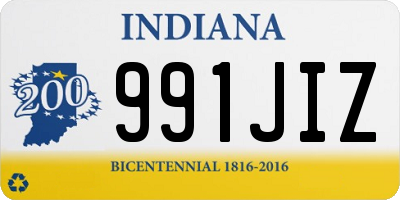 IN license plate 991JIZ