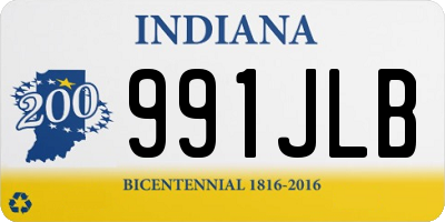 IN license plate 991JLB