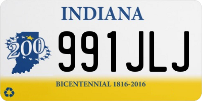 IN license plate 991JLJ