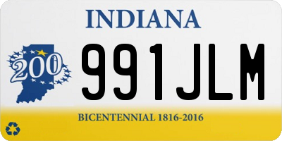 IN license plate 991JLM