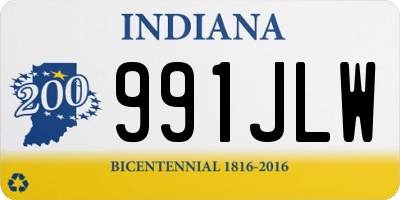 IN license plate 991JLW