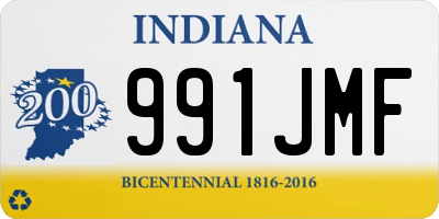 IN license plate 991JMF