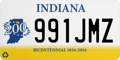 IN license plate 991JMZ