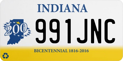 IN license plate 991JNC