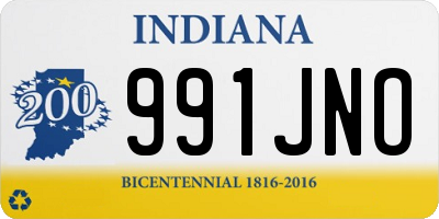 IN license plate 991JNO