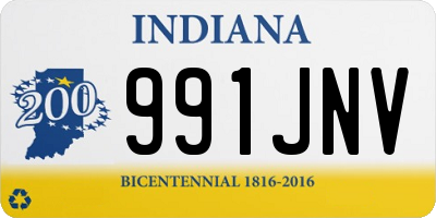 IN license plate 991JNV