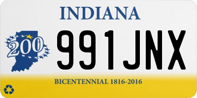 IN license plate 991JNX