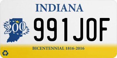 IN license plate 991JOF