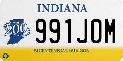 IN license plate 991JOM