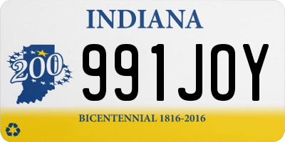 IN license plate 991JOY