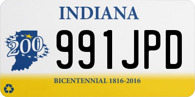 IN license plate 991JPD