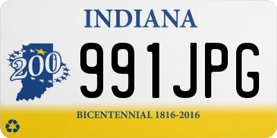 IN license plate 991JPG